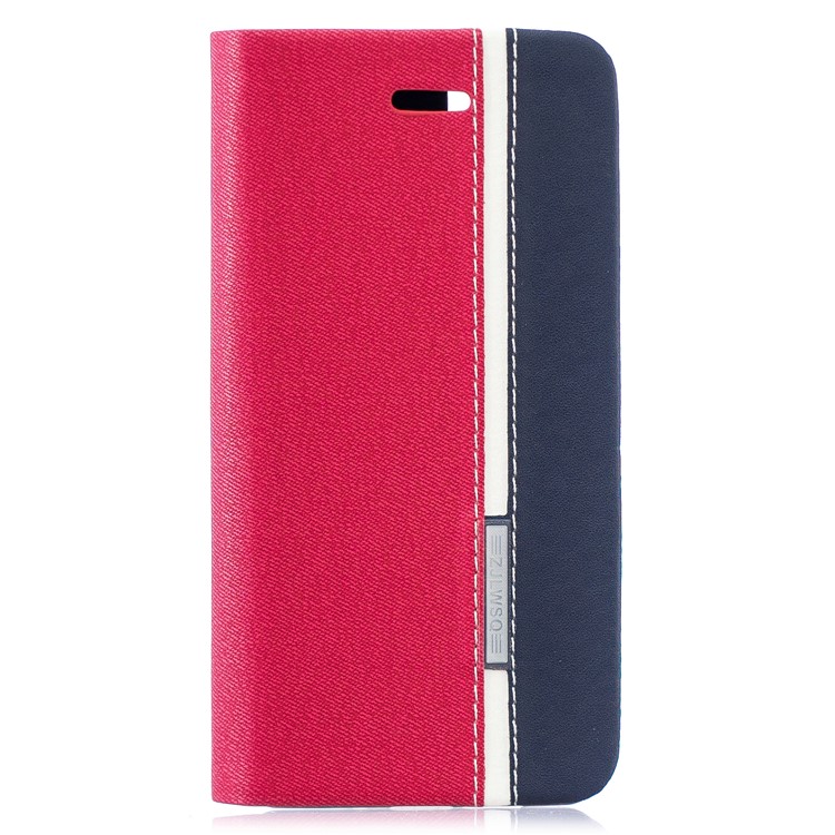 Contrast Color PU Leather Card Holder Mobile Phone Shell for Huawei P30 Pro - Red-1