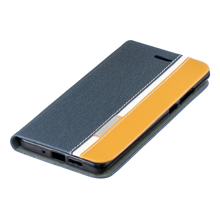 Two Tone PU Leather Card Holder Cell Phone Casing for Huawei P30 Pro - Blue-3