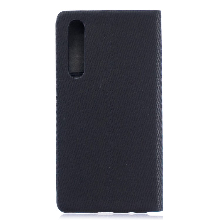 Contrast Color PU Leather Card Holder Mobile Phone Case for Huawei P30 - Black-2