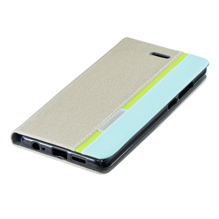 Contrast Color PU Leather Card Holder Mobile Phone Cover for Huawei P30 - Grey-3