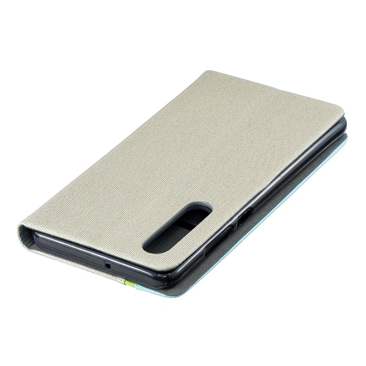 Contrast Color PU Leather Card Holder Mobile Phone Cover for Huawei P30 - Grey-4