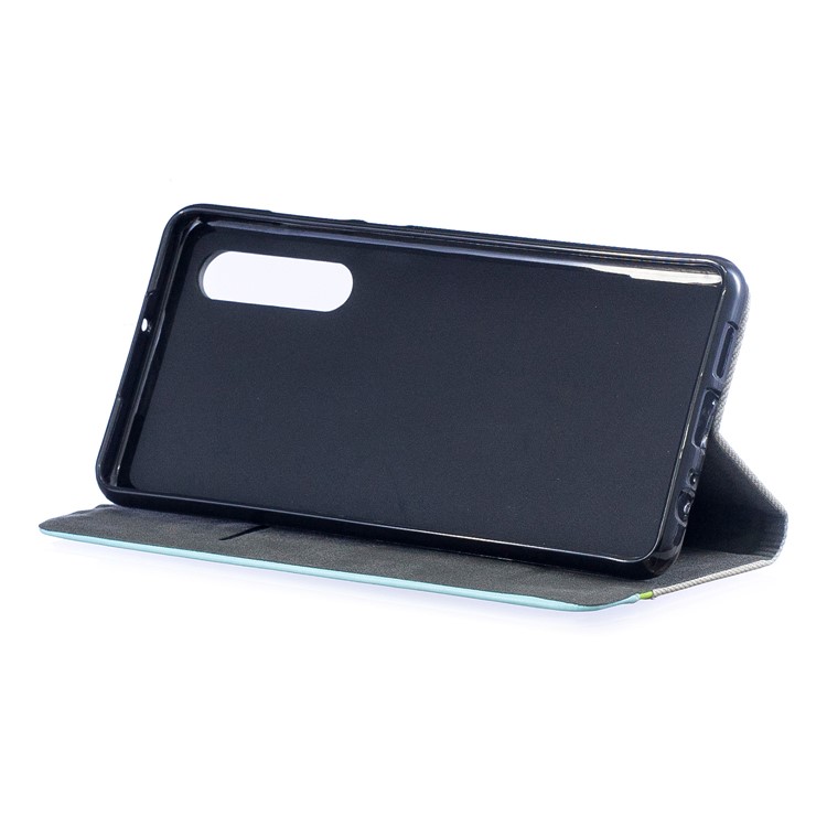 Contrast Color PU Leather Card Holder Mobile Phone Cover for Huawei P30 - Grey-6