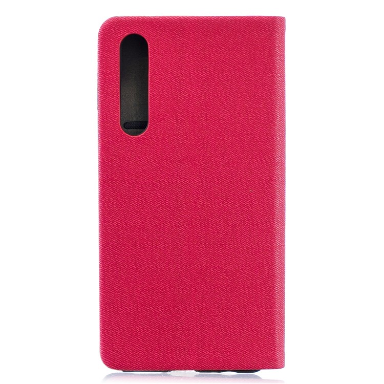 Contrast Color PU Leather Card Holder Cell Phone Case for Huawei P30 - Red-2