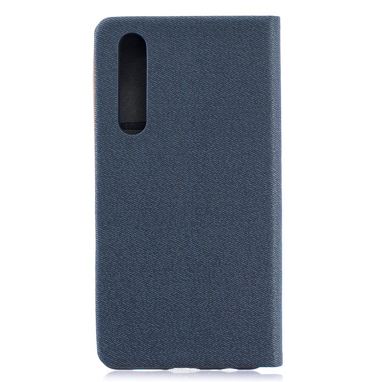 Two Tone PU Leather Card Slot Phone Case for Huawei P30 - Blue-2