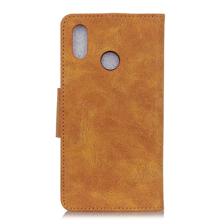 Vintage Style Leather Wallet Stand Case for Huawei P30 Lite - Brown-3
