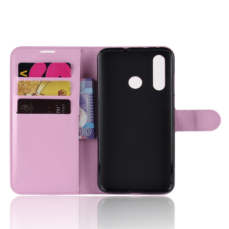 Litchi Skin Magnetic Leather Stand Case for Huawei nova 4 - Pink-5