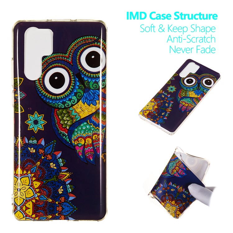 Shell Imprimée de Lueur Lumineuse Shell TPU Pour Huawei P30 Pro - Motif de Hibou