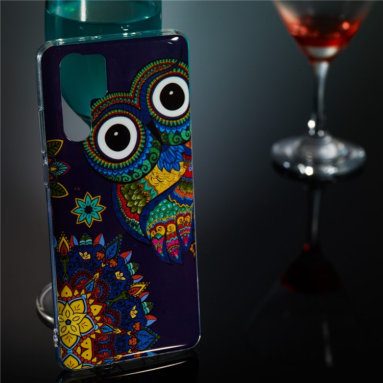 Shell Imprimée de Lueur Lumineuse Shell TPU Pour Huawei P30 Pro - Motif de Hibou