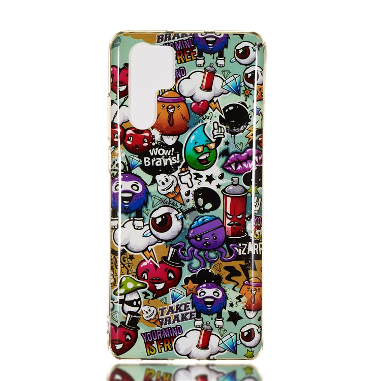 Luminous Glow Pattern Printing TPU Back Cover for Huawei P30 Pro - Wow, Brains-2