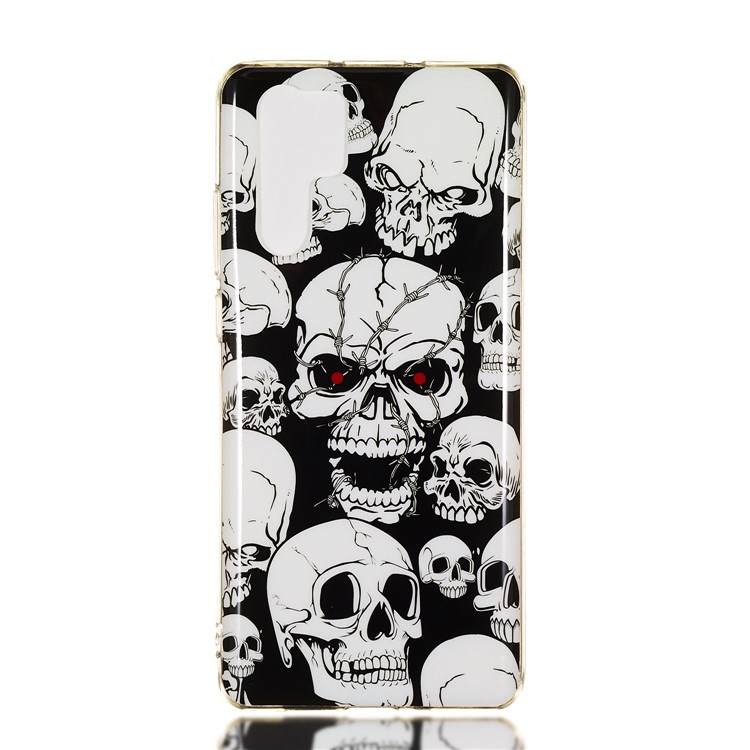 Luminous Glow Pattern Printing TPU Protective Case for Huawei P30 Pro - Cool Skulls-2