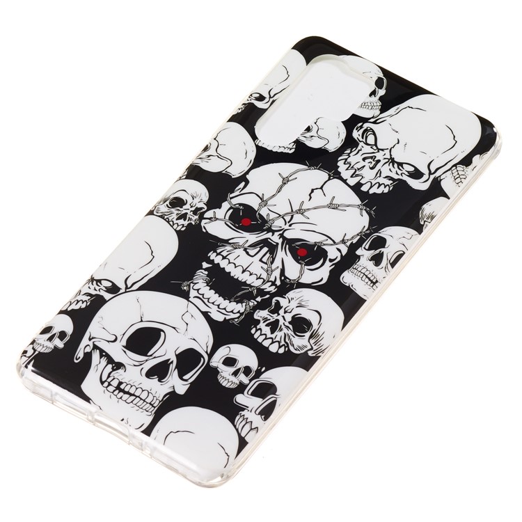 Luminous Glow Pattern Printing TPU Protective Case for Huawei P30 Pro - Cool Skulls-3