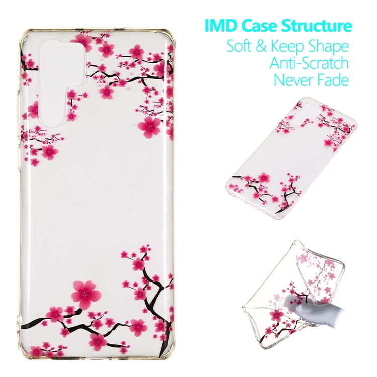 For Huawei P30 Pro IMD Pattern Printing TPU Cell Phone Cover - Plum Blossom-1