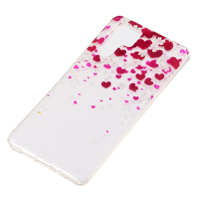 For Huawei P30 Pro IMD Pattern Printing TPU Phone Shell - Hearts and Flowers-3