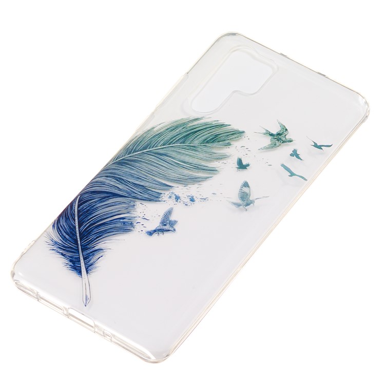 Para Huawei P30 Pro IMD Pattern Pattern Case Móvil TPU - Pájaros de Plumas-3