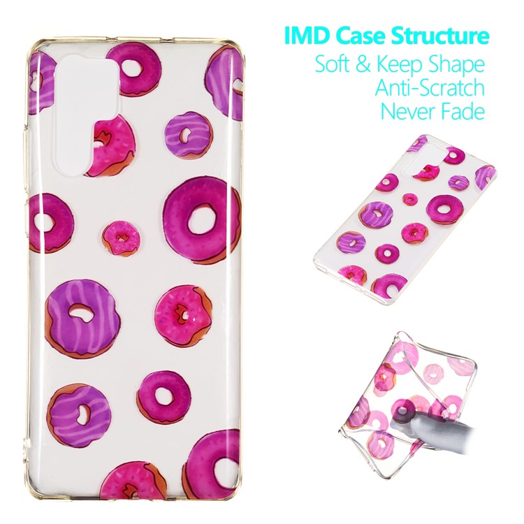 For Huawei P30 Pro IMD Pattern Printing TPU Mobile Casing - Doughnuts-1