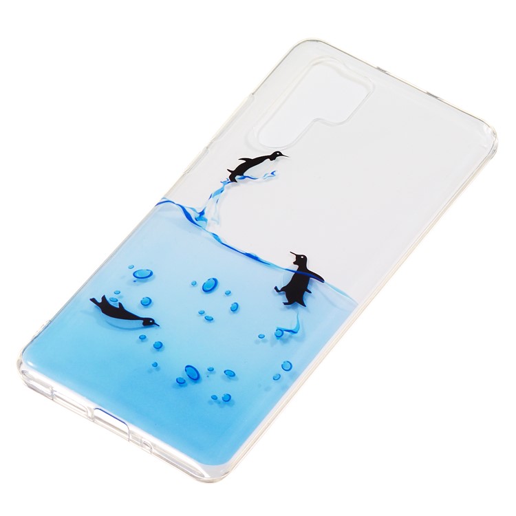 For Huawei P30 Pro IMD Pattern Printing TPU Phone Accessory Case - Penguins-3