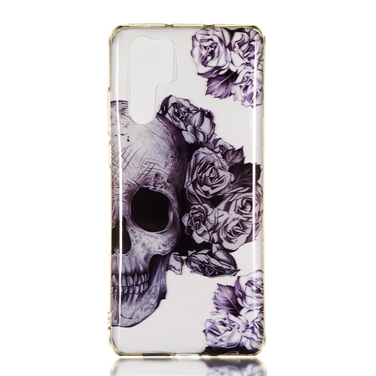 For Huawei P30 Pro IMD Pattern Printing TPU Protective Cover - Sugar Skull-2