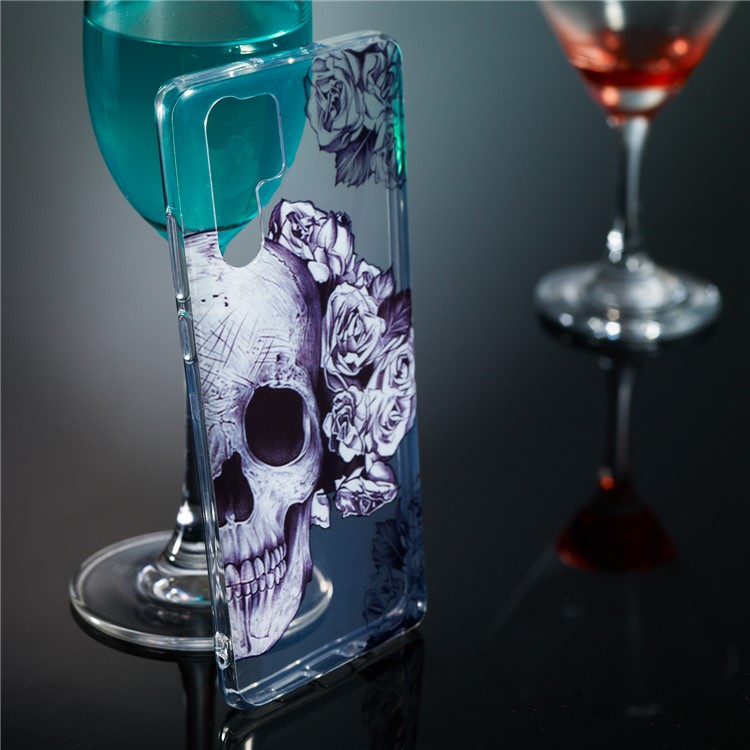 For Huawei P30 Pro IMD Pattern Printing TPU Protective Cover - Sugar Skull-5