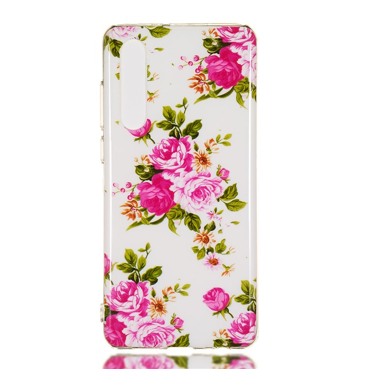 Luminous Glow Pattern Printing TPU Case for Huawei P30 - Vivid Flowers-2