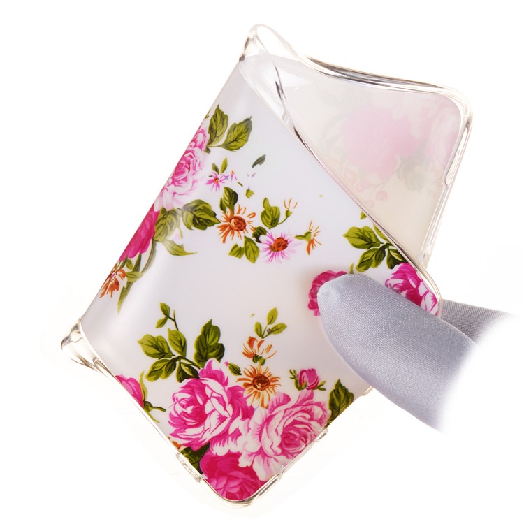 Luminous Glow Pattern Printing TPU Case for Huawei P30 - Vivid Flowers-4