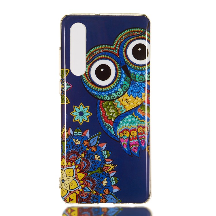 Étui De Téléphone Mobile TPU À Motif De Lueur Lumineuse Pour Huawei P30 - Motif De Hibou