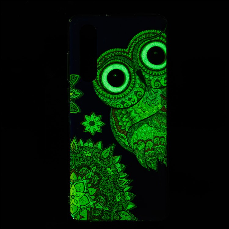 Étui De Téléphone Mobile TPU À Motif De Lueur Lumineuse Pour Huawei P30 - Motif De Hibou