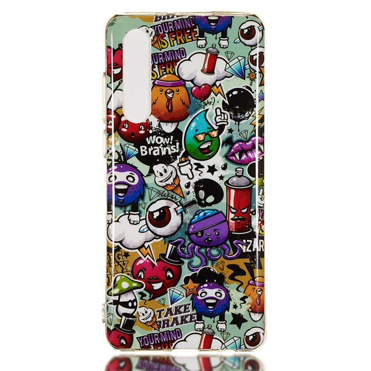 Luminous Glow Pattern Printing TPU Cell Phone Case for Huawei P30 - Wow, Brains-1