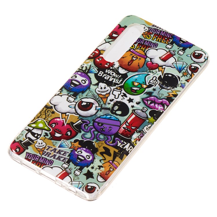 Luminous Glow Pattern Printing TPU Cell Phone Case for Huawei P30 - Wow, Brains-3