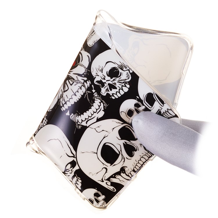 Luminous Glow Pattern Printing TPU Mobile Phone Shell for Huawei P30 - Cool Skulls-4