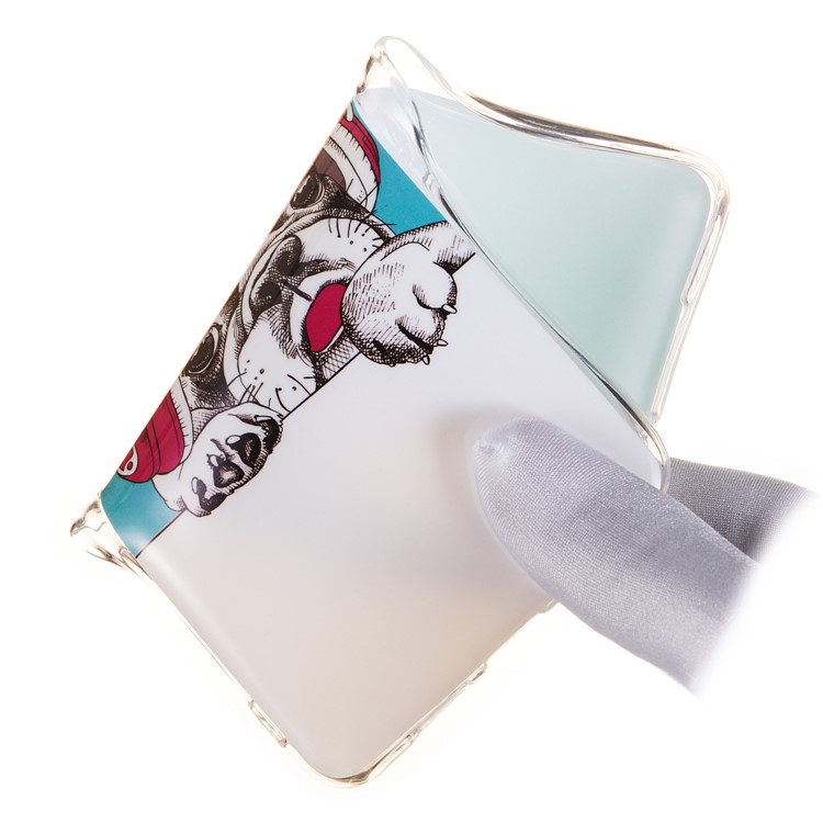 Luminous Glow Pattern Printing TPU Back Cover for Huawei P30 - Dog Listening to Music-4