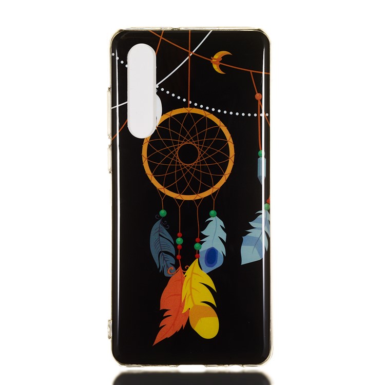 Luminous Glow Pattern Printing Soft TPU Case for Huawei P30 - Feather Dream Catcher-2