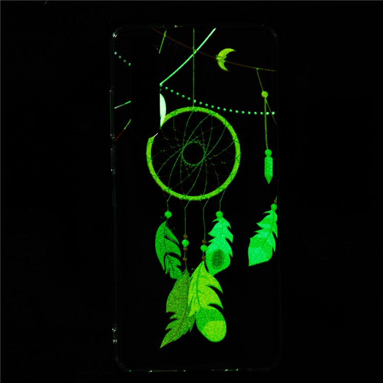 Luminous Glow Pattern Printing Soft TPU Case for Huawei P30 - Feather Dream Catcher-6