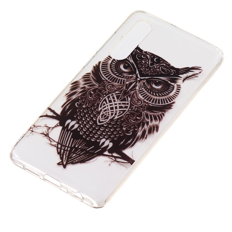 Pattern Printing IMD TPU Mobile Phone Case for Huawei P30 - Black Owl-3