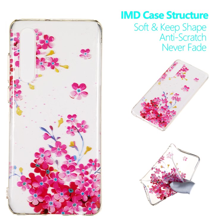 Pattern Printing IMD TPU Case Accessory for Huawei P30 - Vivid Flowers-1