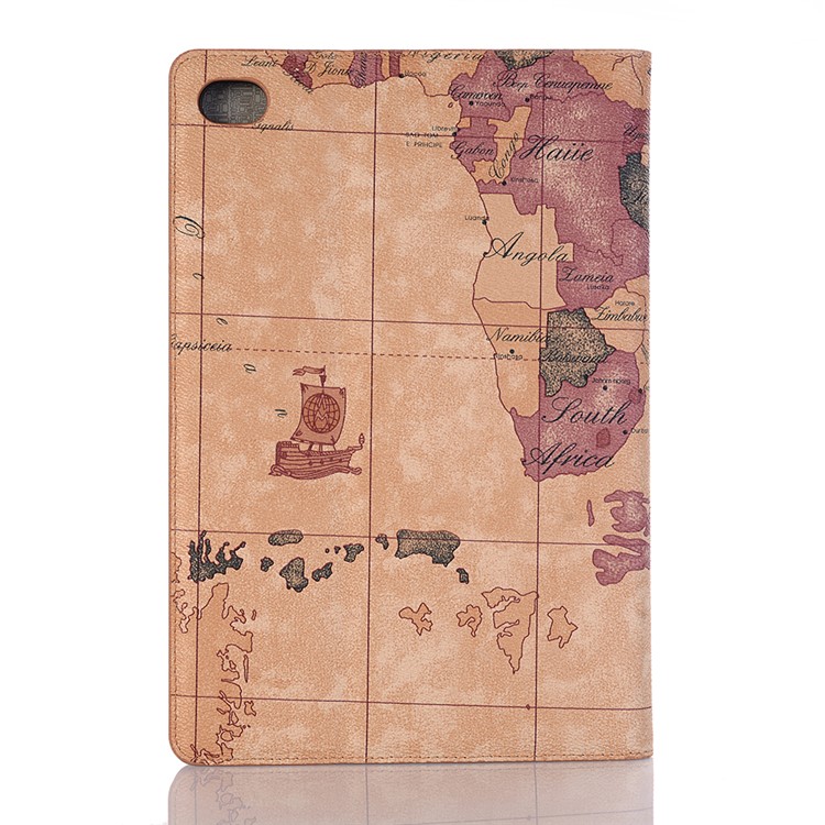 World Map Pattern PU Leather Smart Tablet Case for Huawei MediaPad M5 lite 10 - Style A-2