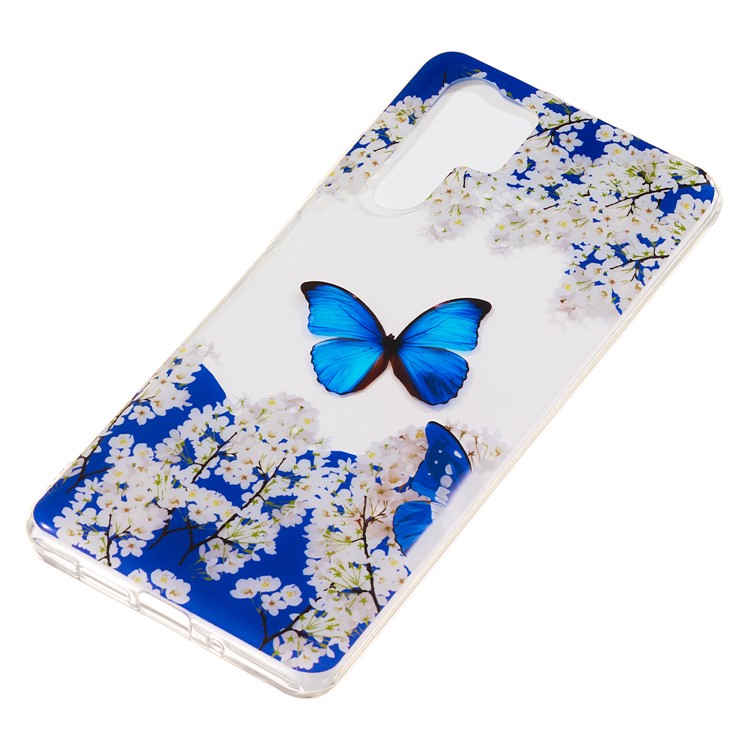 Pattern Printing IMD TPU Case Shell Cover for Huawei P30 Pro - Butterfly and Flower-3