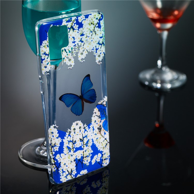 Pattern Printing IMD TPU Case Shell Cover for Huawei P30 Pro - Butterfly and Flower-5