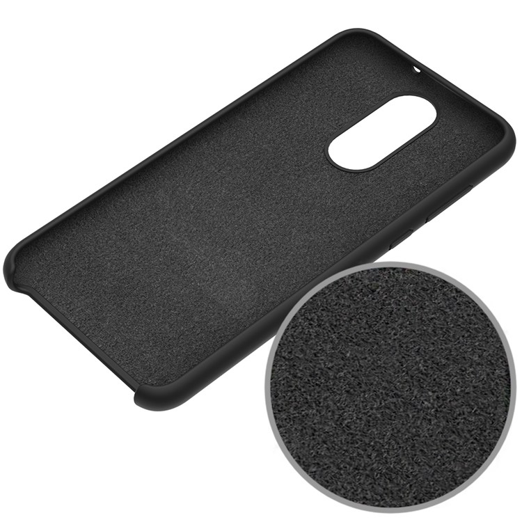 Edge Wrapped Liquid Silicone Case for Huawei Mate 10 Lite - Black-3