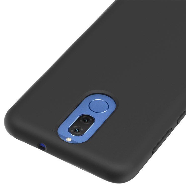 Edge Wrapped Liquid Silicone Case for Huawei Mate 10 Lite - Black-4
