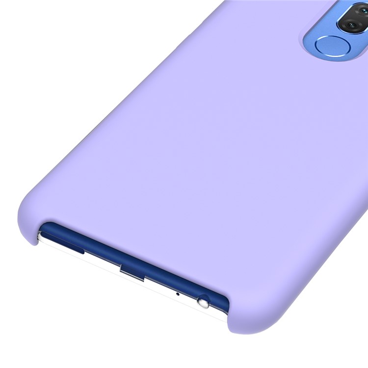 Edge Wrapped Liquid Silicone Protection Shell for Huawei Mate 10 Lite - Purple-3