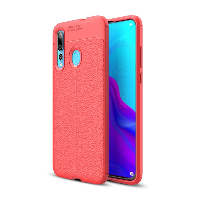 Shell Del Teléfono Móvil Del Grano Litchi TPU Para Huawei Nova 4 - Rojo-1