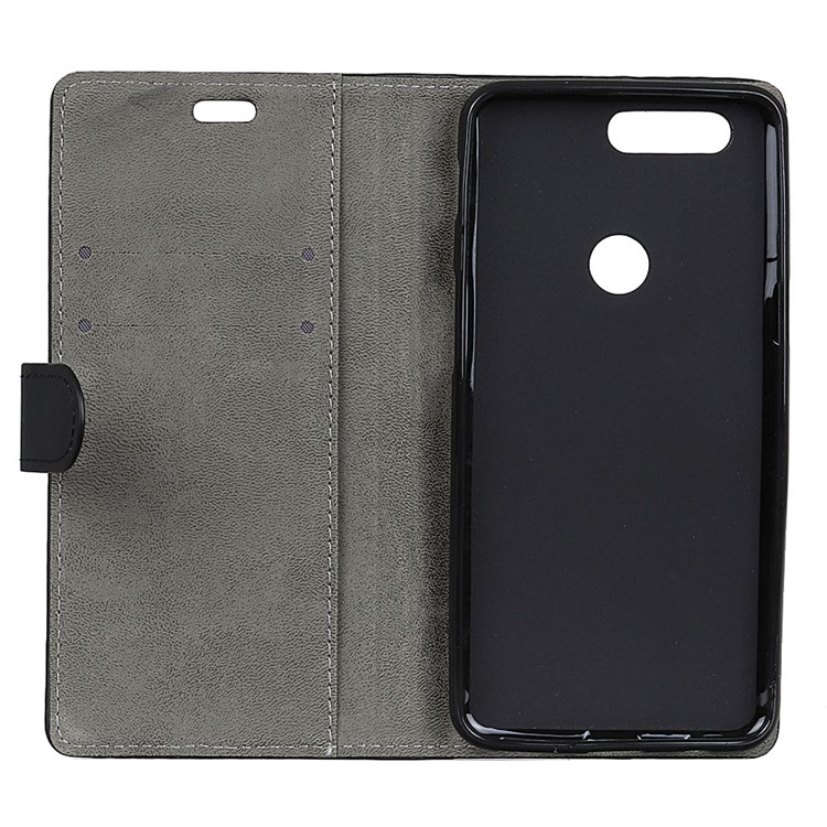 Wallet Stand PU Leather Cover Case for Huawei Honor View 20 - Black-4