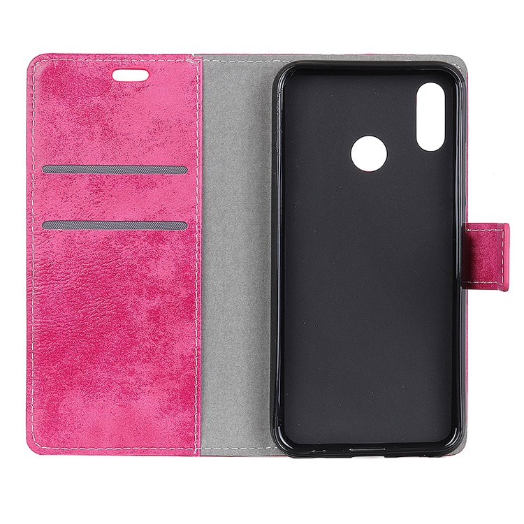Vintage Style Wallet Flip Leather Protector Cover for Huawei P30 Lite/nova 4e/P30 Lite New Edition - Rose-5