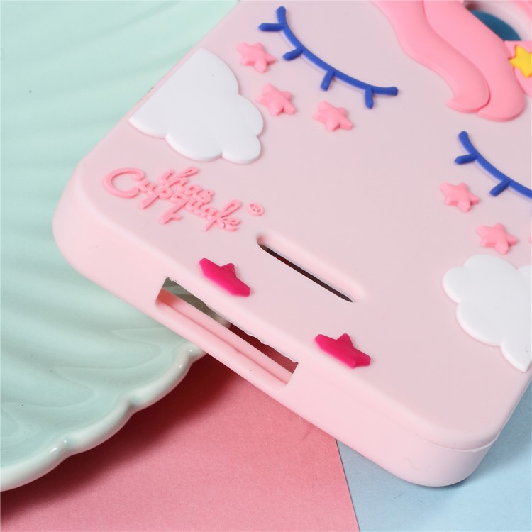 3D Unicorn Pattern Silicone Back Case for Xiaomi Redmi 6A (Single 12MP Rear Camera)-4