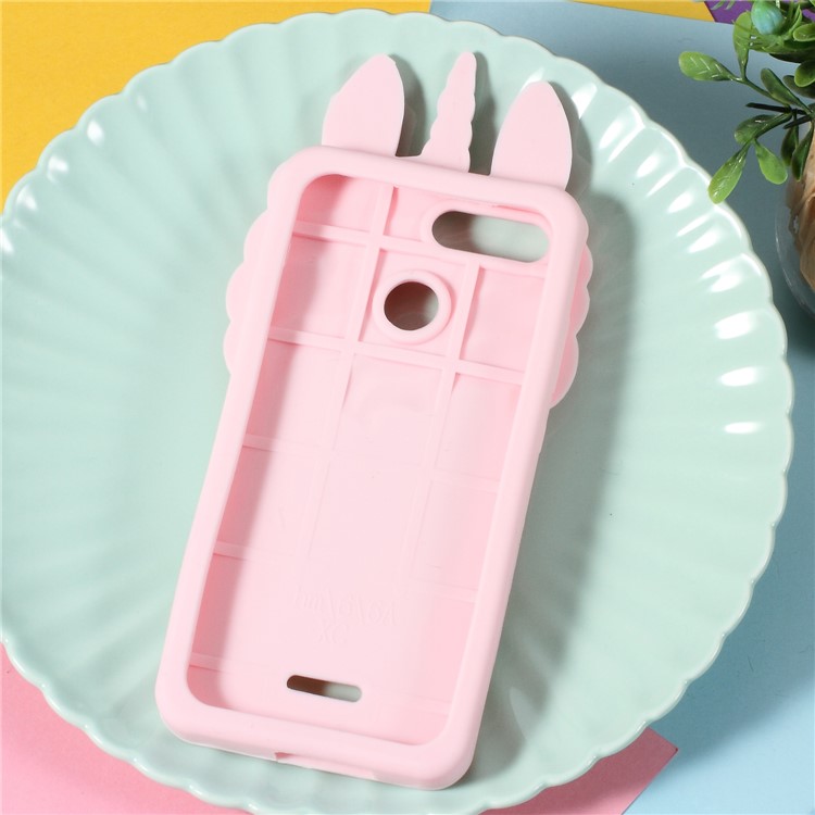 3D Unicorn Pattern Silicone Back Case for Xiaomi Redmi 6A (Single 12MP Rear Camera)-5