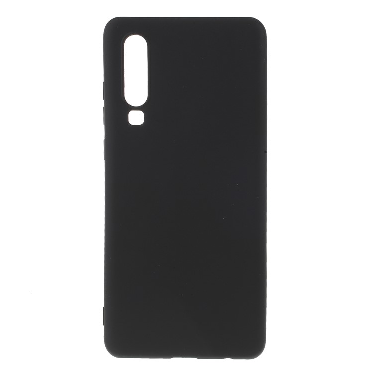 Double-sided Matte TPU Back Case for Huawei P30 - Black-1