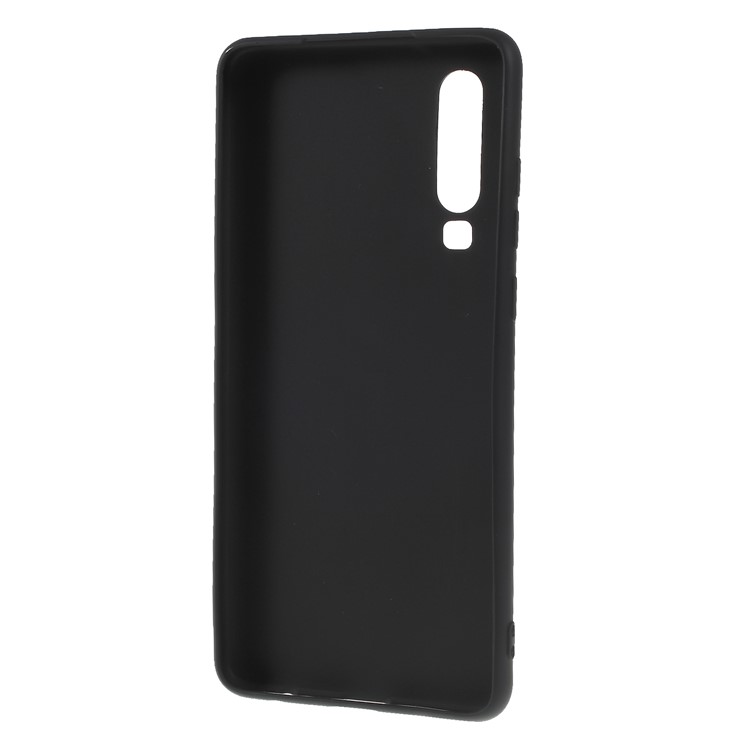 Double-sided Matte TPU Back Case for Huawei P30 - Black-3