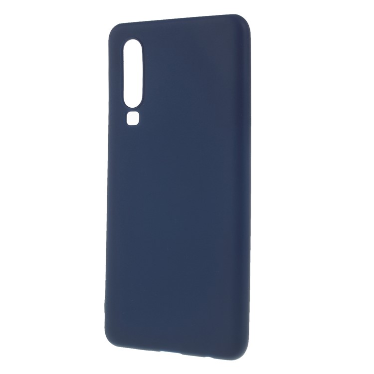 Double-sided Matte TPU Cover Shell Case for Huawei P30 - Dark Blue-2