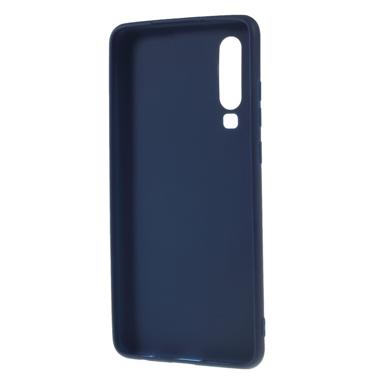 Double-sided Matte TPU Cover Shell Case for Huawei P30 - Dark Blue-3