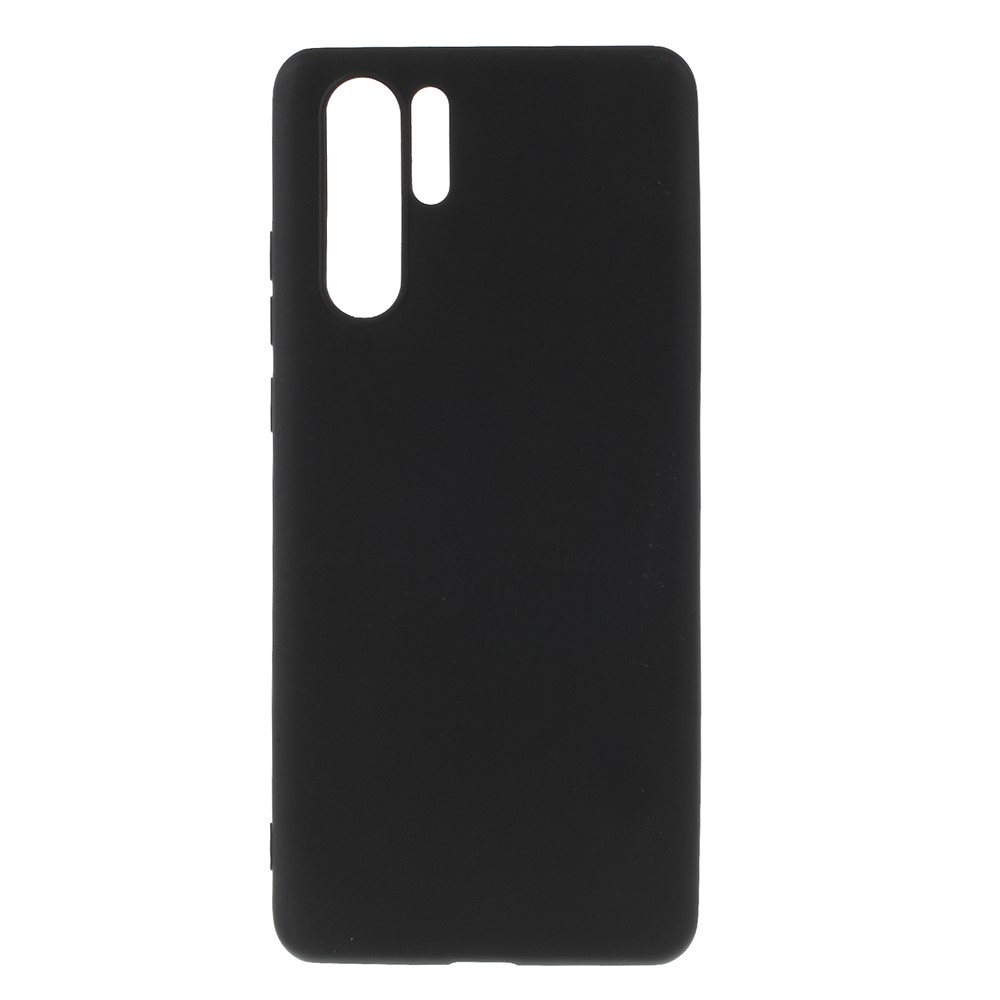 Matte TPU Cover Soft Mobile Phone Shell for Huawei P30 Pro - Black-1